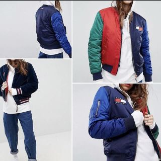 トミー(TOMMY)のSALE リバーシブル ジャケットtommy jeans トミージーンズ MA1(ナイロンジャケット)