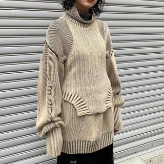 ステュディオス(STUDIOUS)のAKIKOAOKI Dual face knit &sleeve 21AW 新作(ニット/セーター)