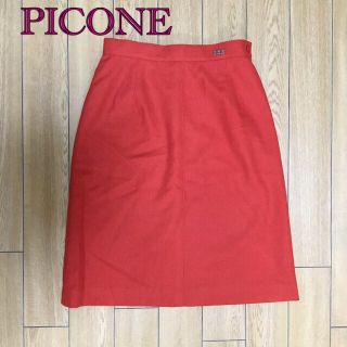 美品　PICONE ピッコーネ　タイトスカート　赤　(ひざ丈スカート)