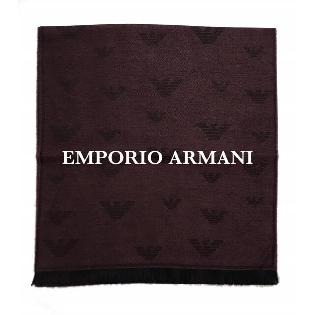 Emporio Armani(エンポリオアルマーニ)のエンポリオアルマーニ マフラー レッド メンズのファッション小物(マフラー)の商品写真