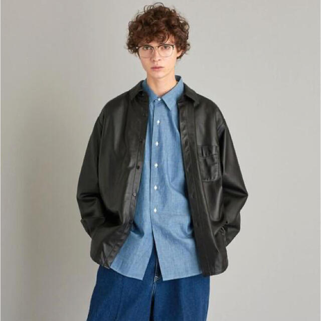 UNITED ARROWS(ユナイテッドアローズ)のクーポン期間値下＜Steven Alan＞ シープレザーシャツ メンズのトップス(シャツ)の商品写真