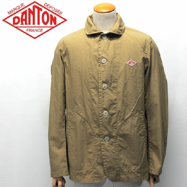 DANTON ROUND COLLAR JACKET ベージュ サイズ38