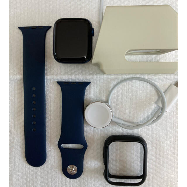 アップル Apple Watch 6 44mm ブルーアルミニウムケース ディー