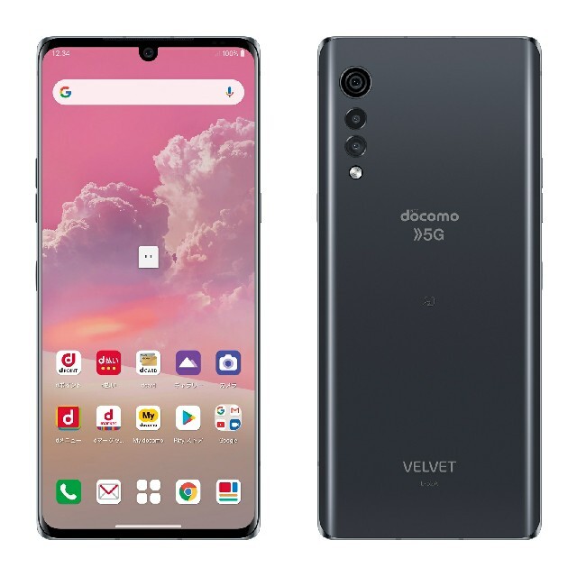 スマホ/家電/カメラ新品未使用★SIMフリー★L-52A★LG VELVET 5G★オーロラグレー★