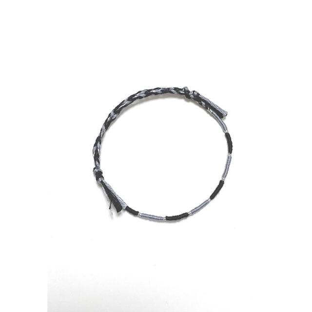 X】BTS 着用 CCNMADE風 ミサンガ BLACK/GRAY×SILVEの通販 by X】BTS 着用 CCNMADE風 ミサンガ BLACK/GRAY×SILVEの通販 by