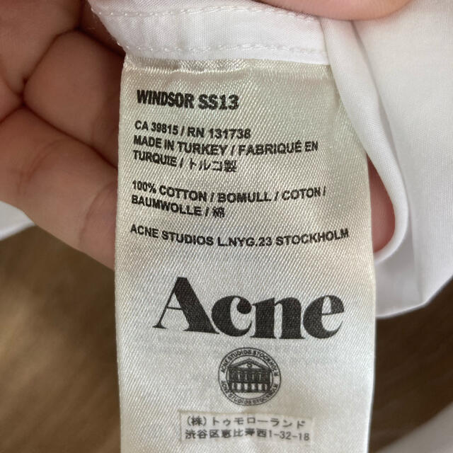 Acne Studios(アクネストゥディオズ)のACNESTUDIOS アクネスタジオ　シャツ メンズのトップス(シャツ)の商品写真