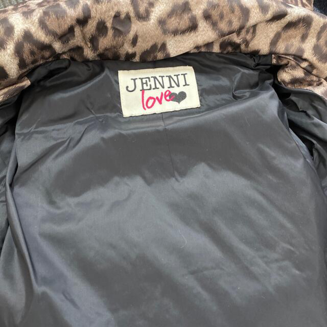 JENNI(ジェニィ)のJENNI アウター　ヒョウ柄ダウンコート　140cm  キッズ/ベビー/マタニティのキッズ服女の子用(90cm~)(ジャケット/上着)の商品写真