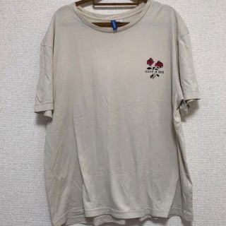 エイチアンドエム(H&M)のTシャツ 薔薇プリントTシャツ(Tシャツ/カットソー(半袖/袖なし))