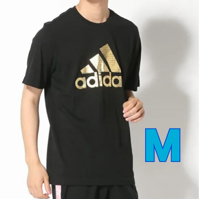 adidas(アディダス)のアディダス adidas  半袖Tシャツ 黒 M メンズのトップス(Tシャツ/カットソー(半袖/袖なし))の商品写真