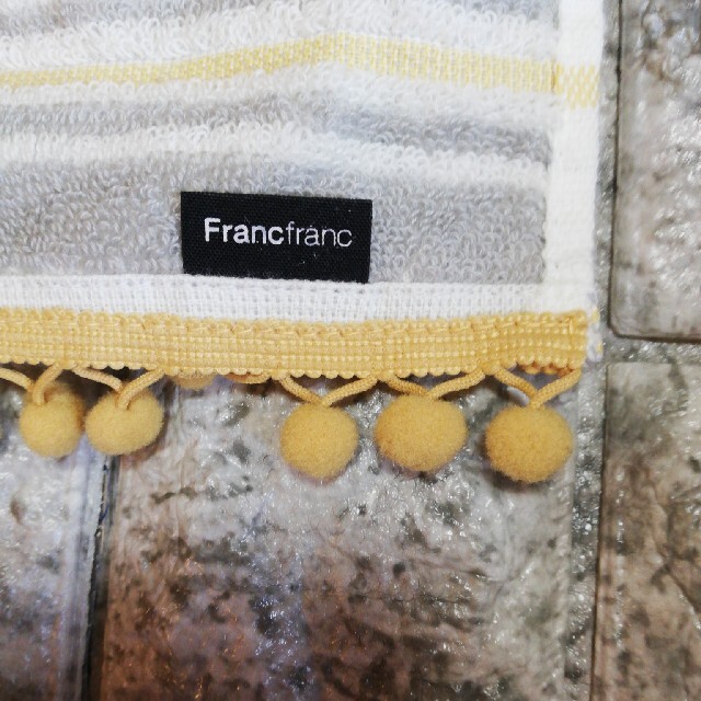 Francfranc(フランフラン)の新品タグ付　可愛いタオルハンカチ　3枚組 レディースのファッション小物(ハンカチ)の商品写真