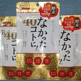 なかったコトに! R40大人用 ワイルドヤム+酵素約30食分X3袋(ダイエット食品)