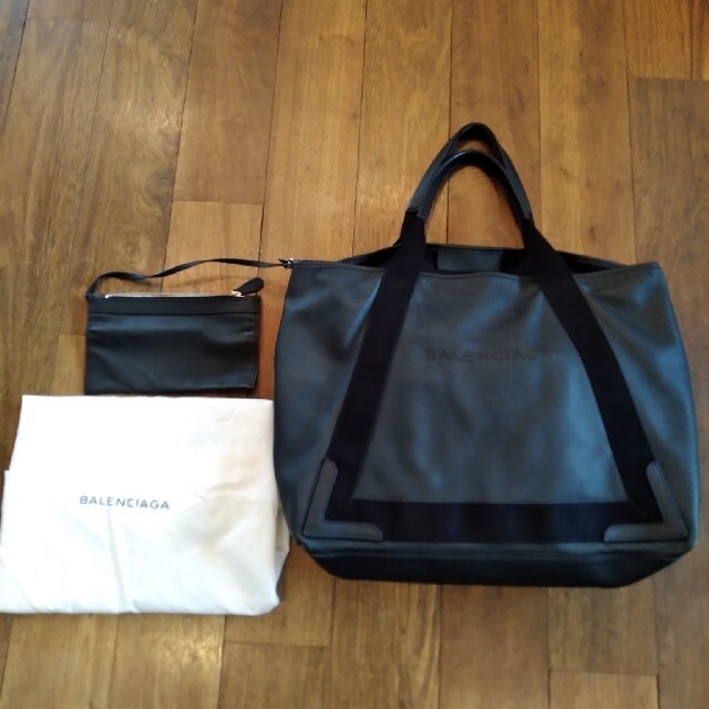 BALENCIAGA(バレンシアガ )ネイビーカバス M トートバッグ