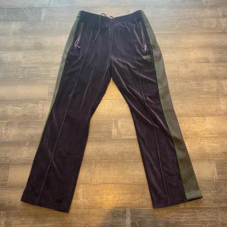 ニードルス(Needles)のneedles velour track pant M eggplant(スラックス)