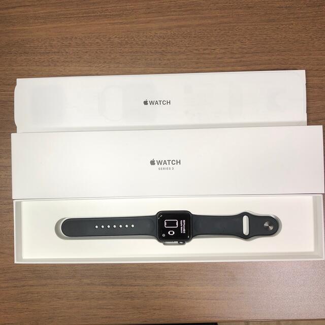 Apple Watch Series3（GPSモデル）38mm スペースグレイ38mmモデル色