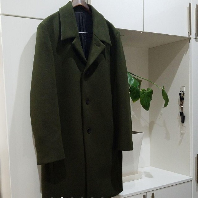 【未使用！5万引き】KURO ステンカラーコート　ウール メンズのジャケット/アウター(ステンカラーコート)の商品写真