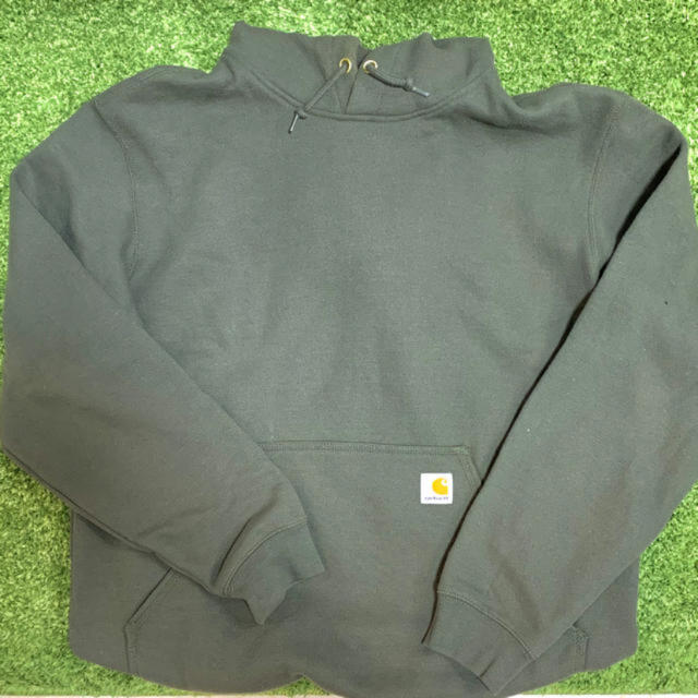 carhartt(カーハート)の【値下げ】カーハート  パーカー　m カーキ メンズのトップス(パーカー)の商品写真