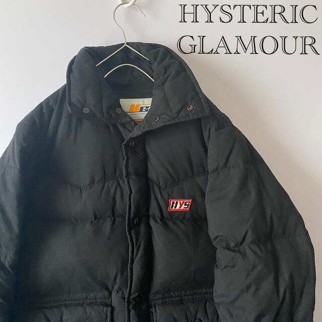 HYSTERIC GLAMOUR(ヒステリックグラマー)のHYSTERICGLAMOURヒステリックグラマーダウンジャケットブラック黒fF メンズのジャケット/アウター(ダウンジャケット)の商品写真