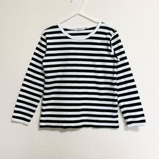 マリメッコ(marimekko)のマリメッコ　ボーダーカットソー  ロンT   104cm〜110cm(Tシャツ/カットソー)