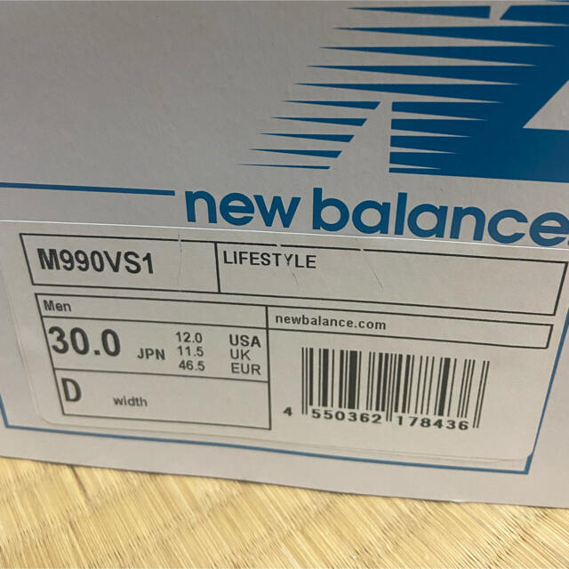 New Balance(ニューバランス)のNEW BALANCE M990 VS1 ニューバランス　30cm メンズの靴/シューズ(スニーカー)の商品写真