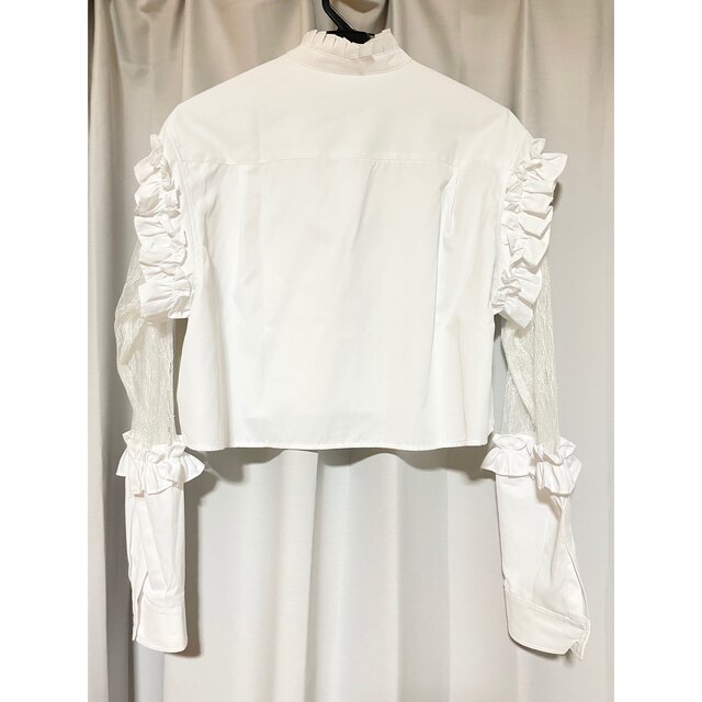 Acka original design lace blouse white レディースのトップス(シャツ/ブラウス(長袖/七分))の商品写真