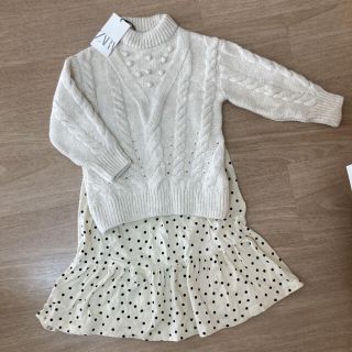 ザラキッズ(ZARA KIDS)のザラベイビー　ケーブル編み　ニット(ニット)