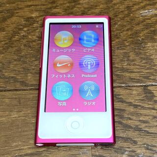 アップル(Apple)のApple A1446 iPod nano 第7世代 16GB ピンク アップル(ポータブルプレーヤー)