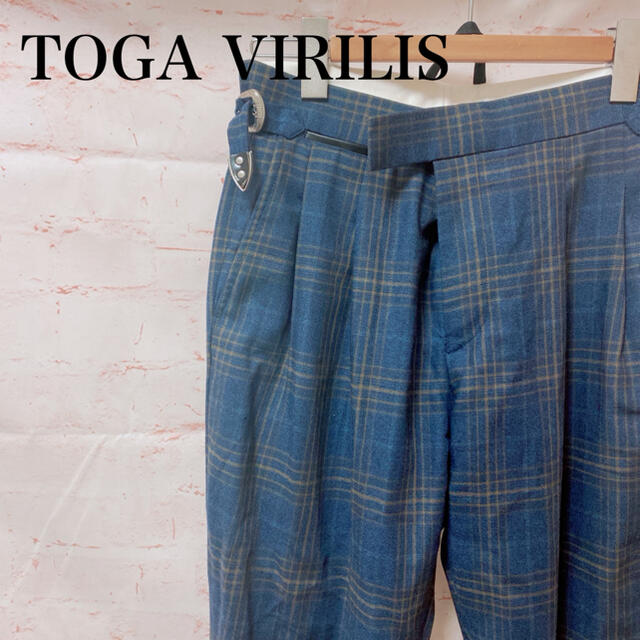 LOOK TOP!!】TOGA VIRILIS トーガビリリースチェックパンツ - スラックス