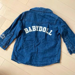 ベビードール(BABYDOLL)の美品！BABYDOLL デニムシャツ　80(シャツ/カットソー)