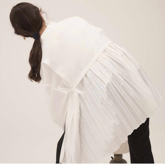 randeboo pleats cape shirt