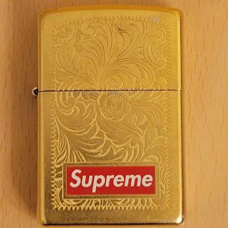 シュプリーム(Supreme)の【Supreme】希少！14aw Engraved Brass Zippo(タバコグッズ)