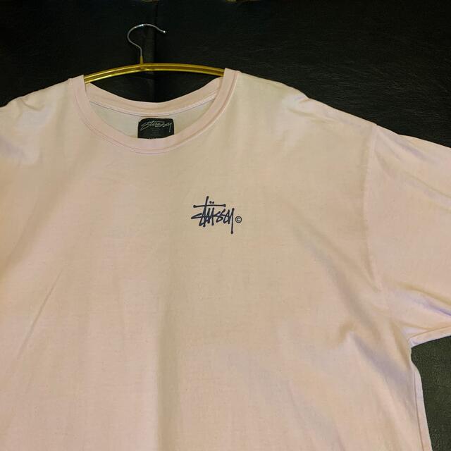 STUSSY(ステューシー)の【中古】stussy ピンクオーバーTシャツ レディースのトップス(Tシャツ(半袖/袖なし))の商品写真