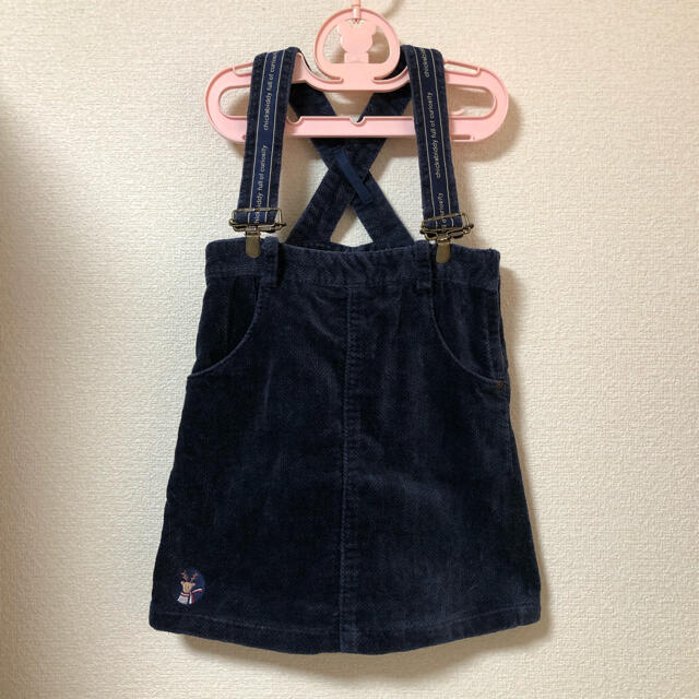 ブルゾン  サスペンダースカート セット CandC 100cm キッズ/ベビー/マタニティのキッズ服女の子用(90cm~)(ドレス/フォーマル)の商品写真