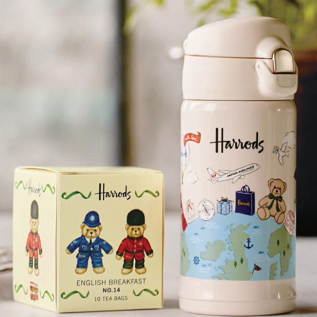 Harrods(ハロッズ)の【お値下げしました】ハロッズ×JAL タンブラー インテリア/住まい/日用品のキッチン/食器(タンブラー)の商品写真