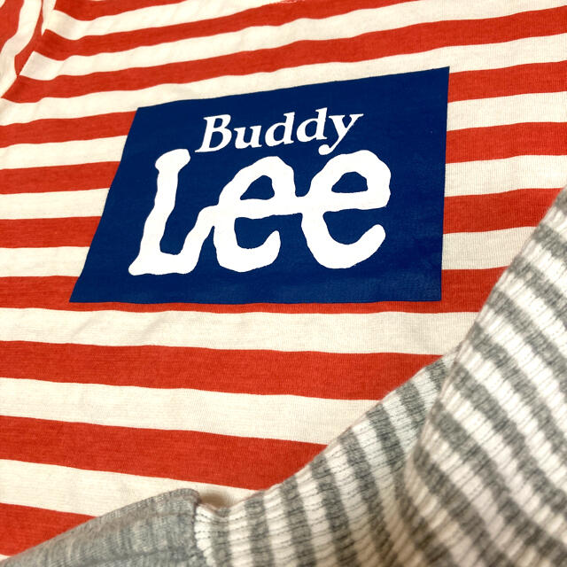 Lee(リー)の新品 buddy lee バディーリー 半袖 パジャマ 100 ボーダー ロゴ  キッズ/ベビー/マタニティのキッズ服女の子用(90cm~)(パジャマ)の商品写真