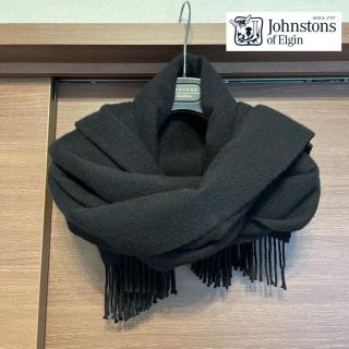 ジョンストンズ(Johnstons)の☆美品 スコットランド製 カシミヤ100% ジョンストンズ 大判ストール☆(ストール/パシュミナ)