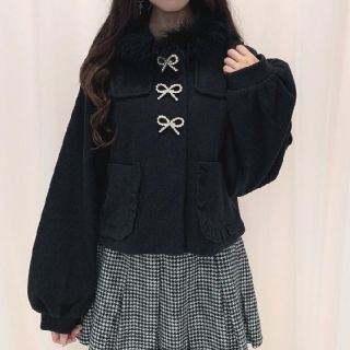 Honey Cinnamon - Honey Cinnamon リボンブローチショートコートの通販