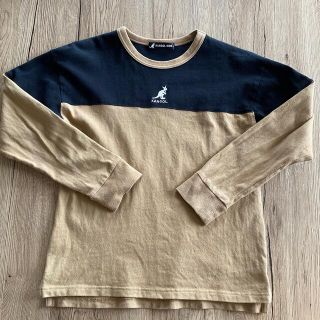 カンゴール(KANGOL)のKANGOL切り替えロゴロングTシャツ 150cm(Tシャツ/カットソー)