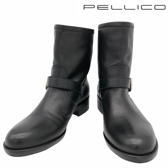 PELLICO(ペリーコ)の【極美品】PELLICO SUNNY ペリーコサニー ショートブーツ 黒24.5 レディースの靴/シューズ(ブーツ)の商品写真