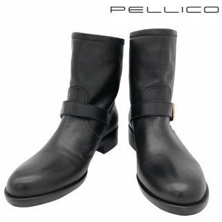 ペリーコ(PELLICO)の【極美品】PELLICO SUNNY ペリーコサニー ショートブーツ 黒24.5(ブーツ)