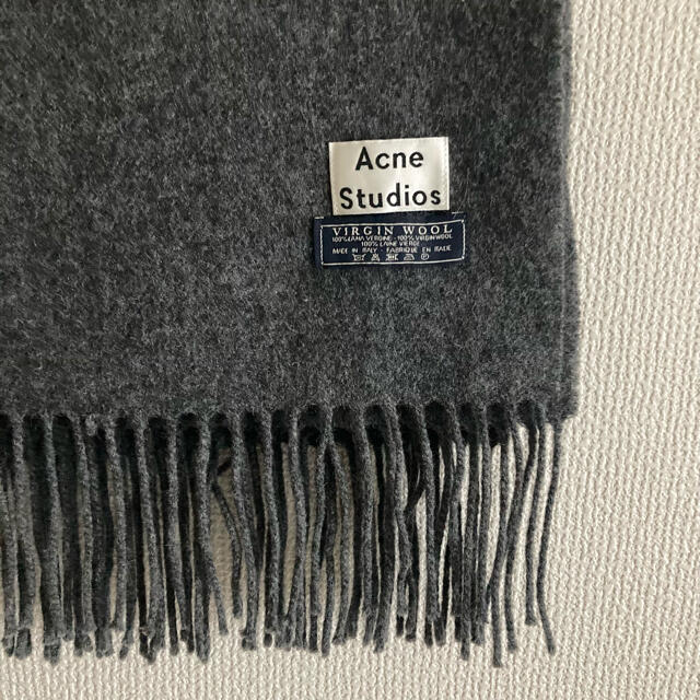 Acne studios 旧タグマフラー　grey melange