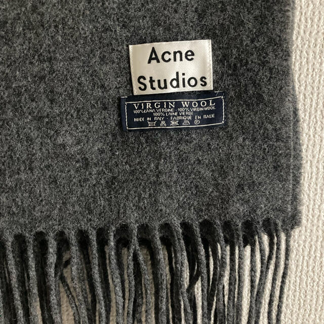 Acne studios 旧タグマフラー　grey melange