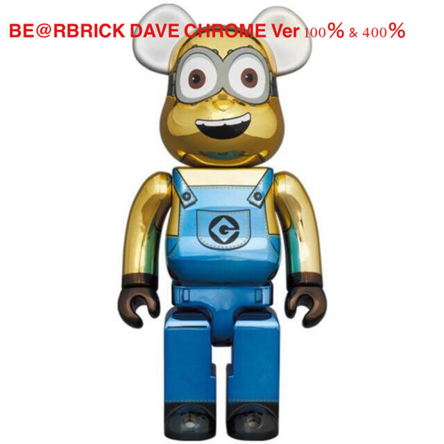 BE＠RBRICK DAVE CHROME 400% & 100%