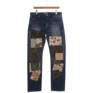 49%割引ブルー系,XL(LL)【2021春夏新作】 【デッドストック 激安販促品 パンツ デニム 全刺繍 UNK NBA 【デッドストック⭐︎レブロンジェームス】 デニム/ジーンズ