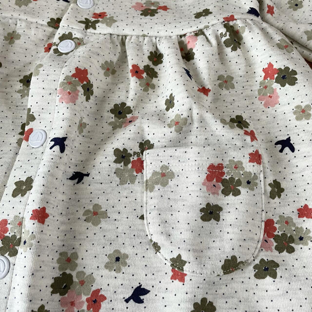 PETIT BATEAU(プチバトー)の新品未使用  プチバトー  フラワープリント  ワンピース  24m キッズ/ベビー/マタニティのキッズ服女の子用(90cm~)(ワンピース)の商品写真