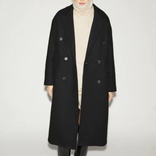 ザラ(ZARA)の【新品】ウールオーバーサイズコート(M)(ロングコート)