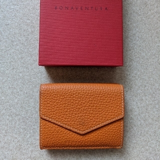 ボナベンチュラ スモール ウォレット  オレンジ × エトープ 春財布(財布)