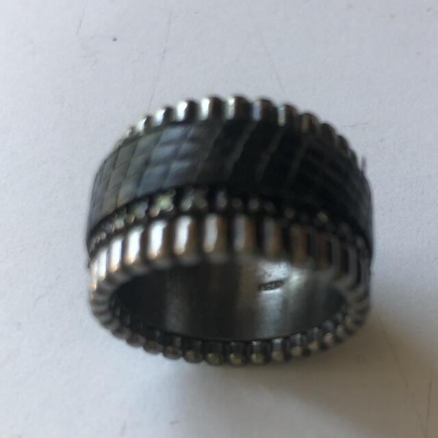 Prima Preziosi イタリア製　リング　指輪　レザー　コンビ レディースのアクセサリー(リング(指輪))の商品写真