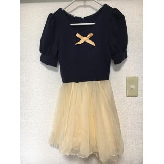 エブリン(evelyn)の新品！evelyn☆リボンチュールワンピース(ミニワンピース)