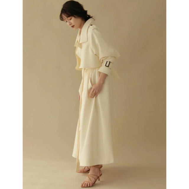 l'or  Stand-collar Long Coat  ロル