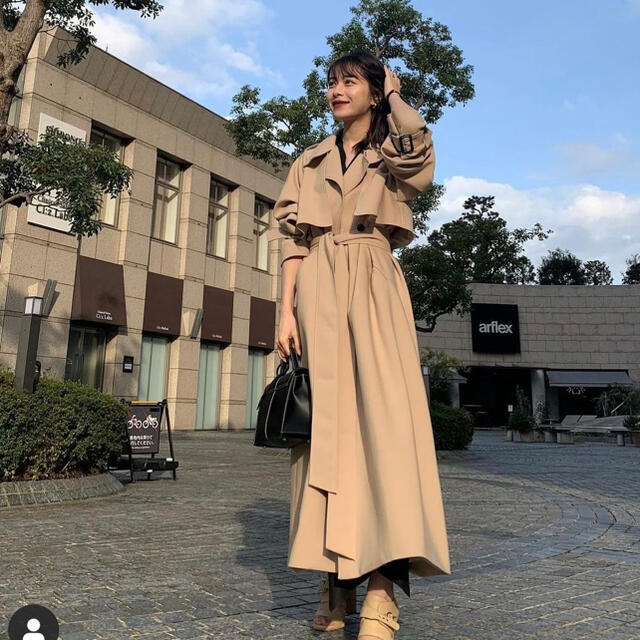 l'or  Stand-collar Long Coat  ロル